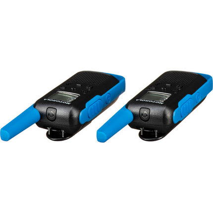 Motorola Talkabout T270 Radio FRS GMRS 22 Canales Alcance 25 Millas 2 Pack Azul