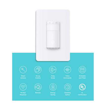 TP-Link ES20M Kasa Interruptor Regulable Wi-Fi con Sensor de Movimiento 2 Pack