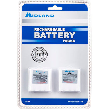 Midland AVP8 Baterías Recargables NiMH para Series CXT LXT y XT