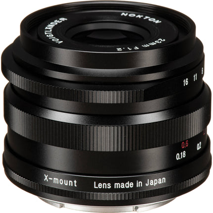 Voigtlander Nokton 23mm f1.2 Lente Asférica APS-C con Parasol y Tapas