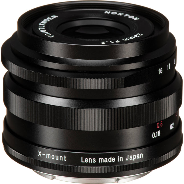Voigtlander Nokton 23mm f1.2 Lente Asférica APS-C con Parasol y Tapas