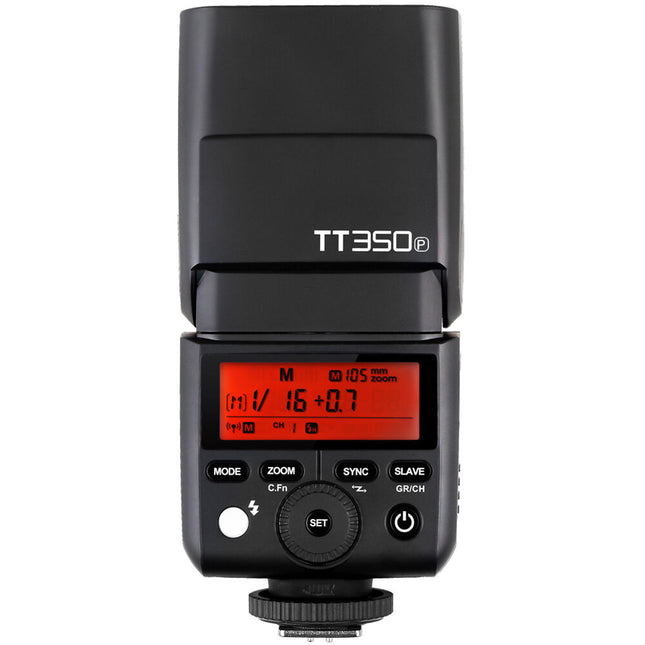 Godox TT350P Mini Flash TTL para Cámaras Pentax GN 36 M y Zoom 24-105mm