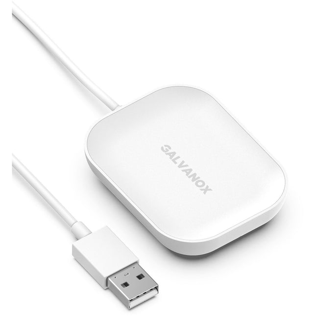 Galvanox Base de Carga Inalámbrica Qi para Apple AirPods Pro Blanco con Cable USB-C 3.4'