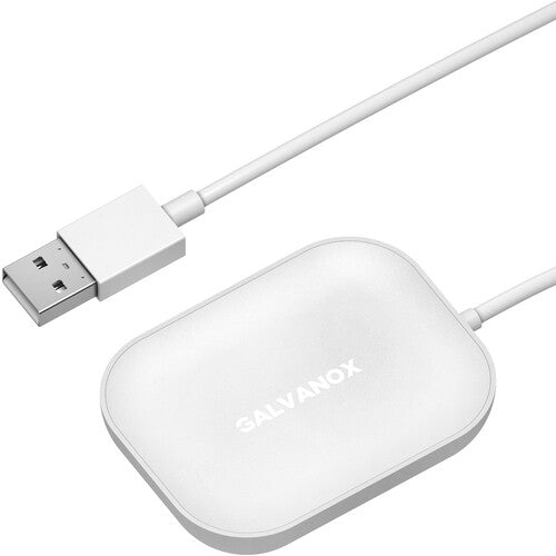 Galvanox Base de Carga Inalámbrica Qi para Apple AirPods Pro Blanco con Cable USB-C 3.4'