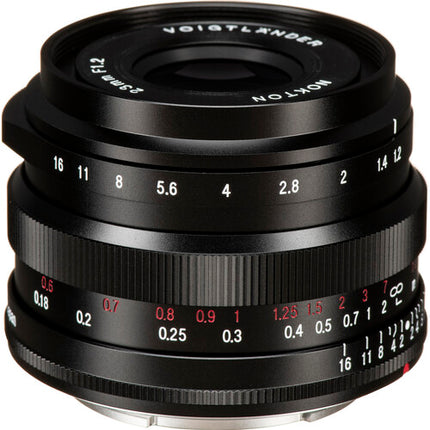 Voigtlander Nokton 23mm f1.2 Lente Asférica APS-C con Parasol y Tapas