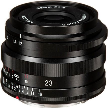 Voigtlander Nokton 23mm f1.2 Lente Asférica APS-C con Parasol y Tapas