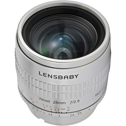 Lensbaby Velvet 28mm f2.5 Lente para Nikon F Montura F FX 12 Lâminas de Diafragma