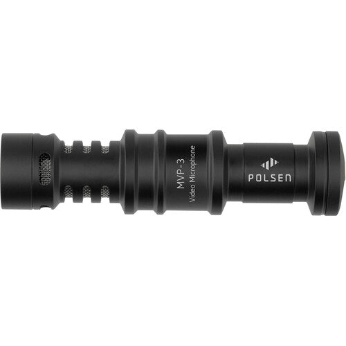 Polsen MVP-3 Micrófono Shotgun Direccional para DSLR Smartphones con Cable 3.5mm y Paravientos