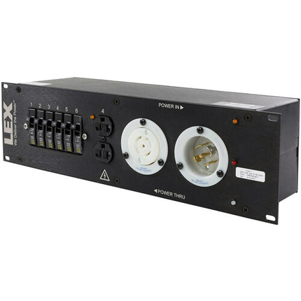 Lex Products 30A Rack Enclosure con NEMA L21-30 y 9 Receptáculos Duplex 3 RU
