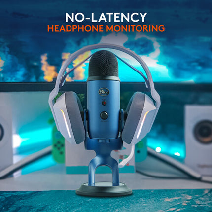 Blue Yeti Micrófono USB Midnight Blue con Audio 48kHz 16-bit y Stand