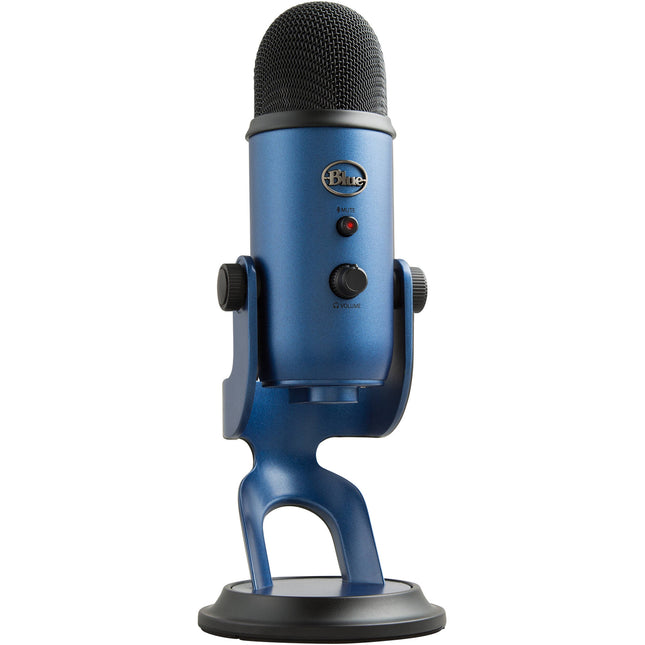 Blue Yeti Micrófono USB Midnight Blue con Audio 48kHz 16-bit y Stand