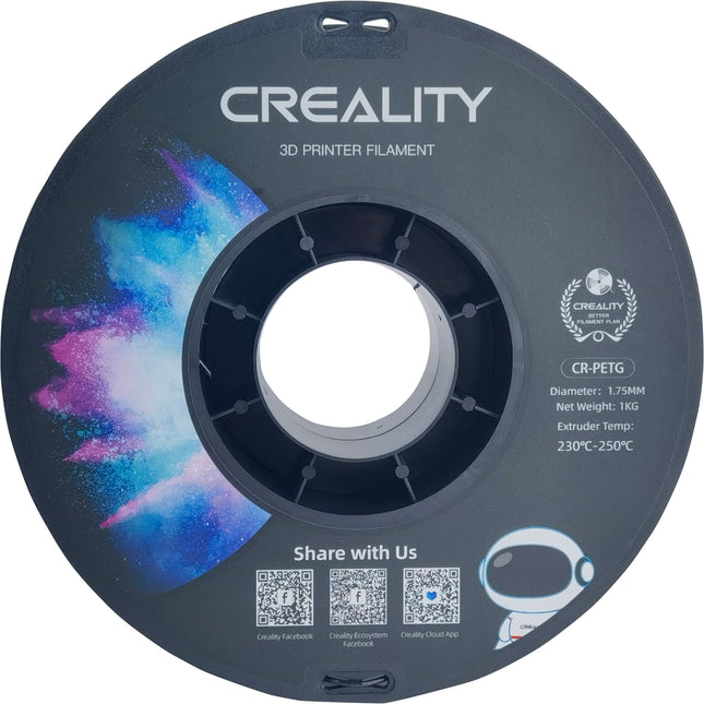 Creality Filamento CR-PETG 1.75mm 1kg Negro para impresoras FDM