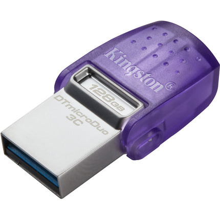 Kingston 128GB DataTraveler microDuo 3C USB Flash Drive USB 3.2 Gen 1 200 MB/s