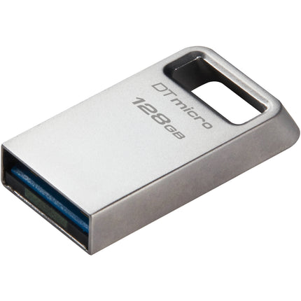Kingston DataTraveler Micro USB Memoria Flash 128GB USB 3.2 200MBs Plata