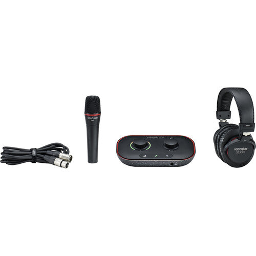 Focusrite Vocaster One Studio Kit de Podcast 1 Persona USB-C Micrófono Dinámico