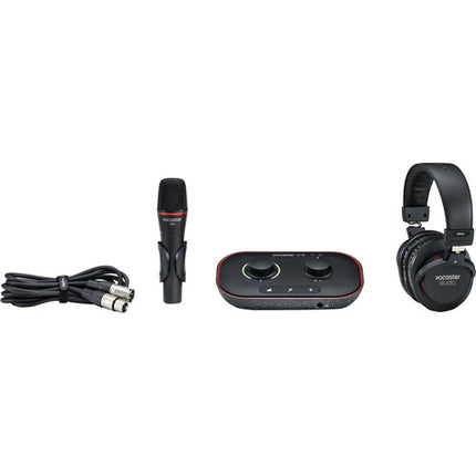 Focusrite Vocaster One Studio Kit de Podcast 1 Persona USB-C Micrófono Dinámico