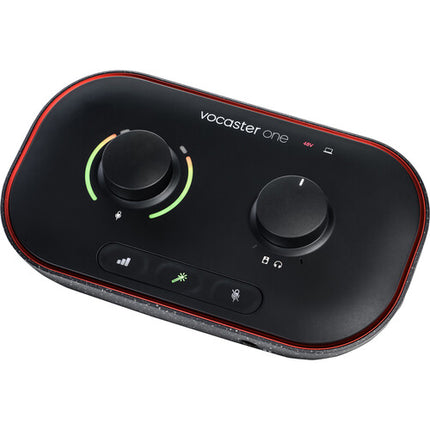 Focusrite Vocaster One Studio Kit de Podcast 1 Persona USB-C Micrófono Dinámico