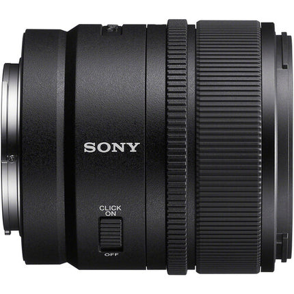 Sony E 15mm f/1.4 G lente E-mount APS-C con anillo físico de apertura