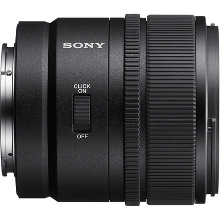 Sony E 15mm f/1.4 G lente E-mount APS-C con anillo físico de apertura