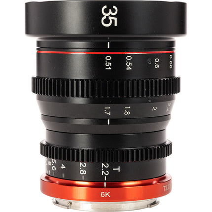Meike 35mm T2.2 Cinema Prime Lente Super35 Apertura T2.2 Canon RF