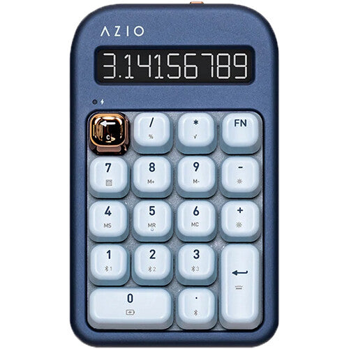 AZIO IZO Teclado Numérico Bluetooth con Calculadora y 9 Modos de Luz