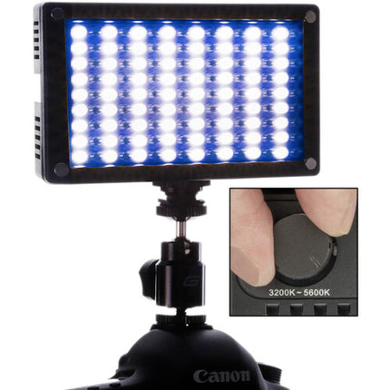 Genaray LED-6200T Luz LED Variable 144 LEDs 3200-5600K 640 Lux con Difusor y Batería
