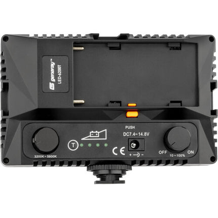 Genaray LED-6200T Luz LED Variable 144 LEDs 3200-5600K 640 Lux con Difusor y Batería