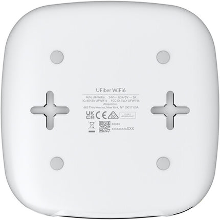 Ubiquiti UFiber Wi-Fi 6 GPON CPE con 1500 Mb/s y 4 Puertos LAN Gigabit