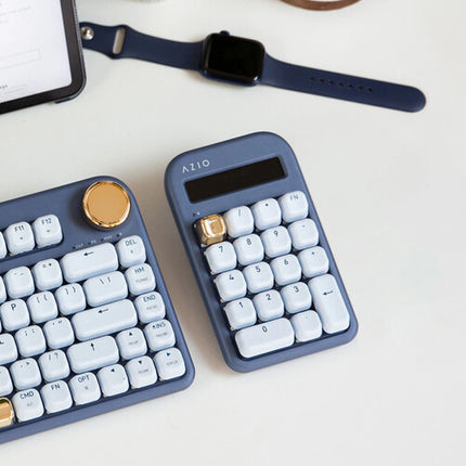 AZIO IZO Teclado Numérico Bluetooth con Calculadora y 9 Modos de Luz