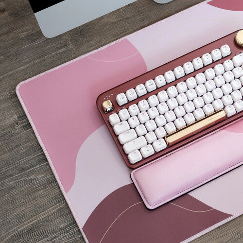 AZIO IZO Alfombrilla de Escritorio Baroque Rose con Base Antideslizante y Almohadilla de Espuma