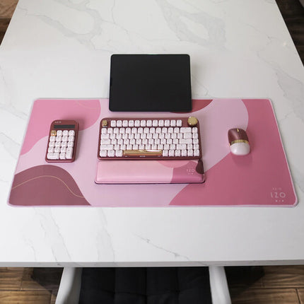 AZIO IZO Alfombrilla de Escritorio Baroque Rose con Base Antideslizante y Almohadilla de Espuma