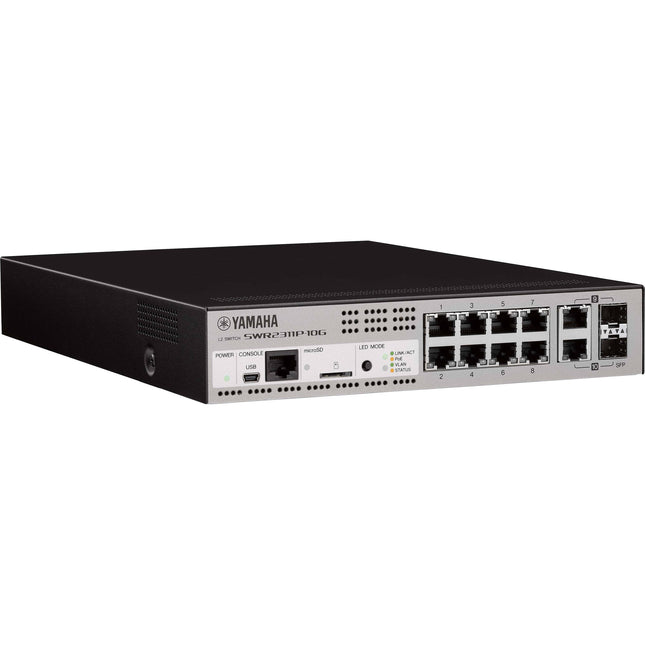 Yamaha SWR2311P-10G Switch Gestionado Gigabit 8 Puertos PoE 240W