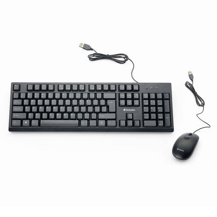 Verbatim Teclado Completo y Ratón USB 1000 dpi Conectividad USB 2.0