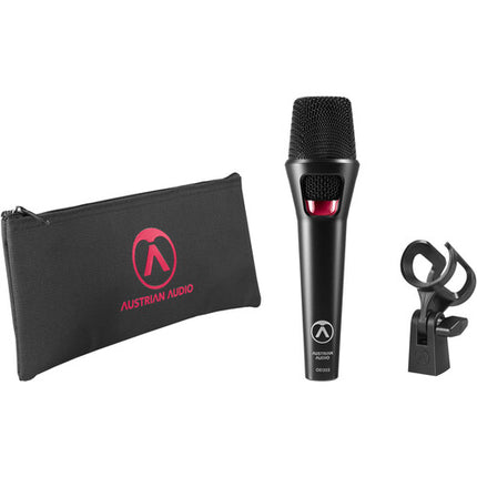 Austrian Audio OD303 Micrófono vocal dinámico supercardioide con clip y funda