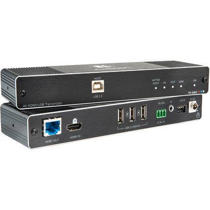 Kramer 4K60 4:2:0 Transmisor HDMI con USB RS-232 IR y HDBaseT 130 pies