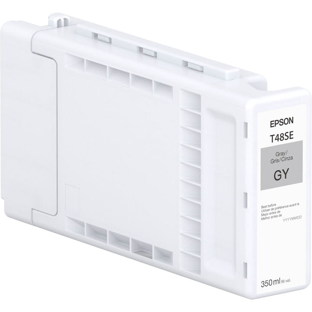 Epson T48S UltraChrome PRO6 Cartucho de Tinta Gris 350mL Pigmentada resistente al agua para SureColor P8570D