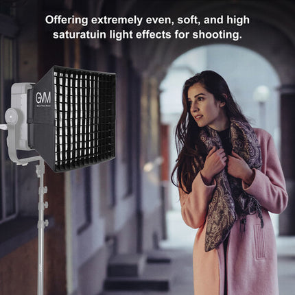 GVM Softbox para Panel LED YU200R con Parrilla Tela 49x46 cm