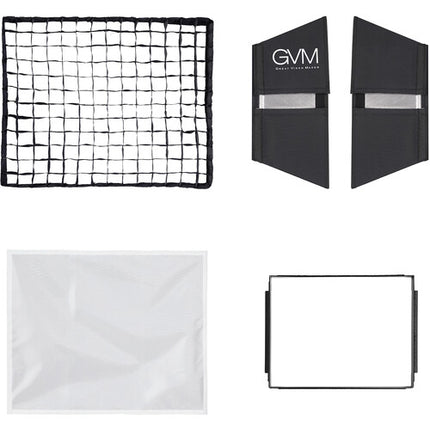 GVM Softbox para Panel LED YU200R con Parrilla Tela 49x46 cm