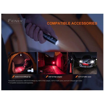 Fenix Linterna LD22 V2.0 EDC Recargable 800 Lúmenes USB Tipo-C