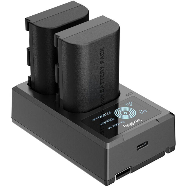 SmallRig LP-E6NH Kit con 2 Baterías y Cargador USB Doble para Canon