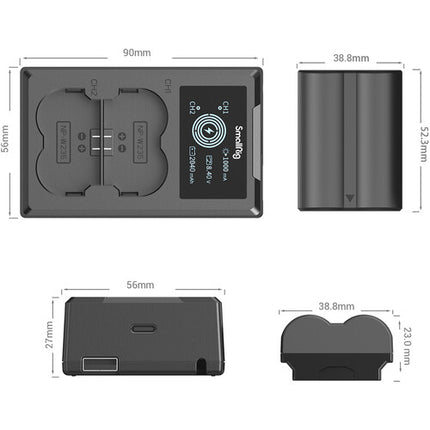 SmallRig NP-W235 Kit Baterías y Cargador USB para Cámaras Fujifilm