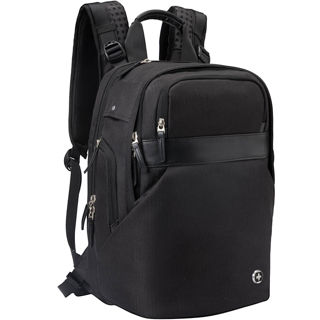 Mochila de Viaje Swissdigital Pearl Rose con Masaje Puerto USB y Protección RFID