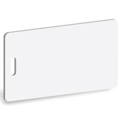 Tarjetas PVC IDC CR-80 en Blanco con Ranura Vertical 30 mil 500 unidades