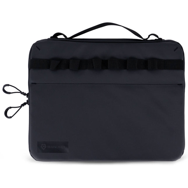 Funda para portátil WANDRD 14" Negra nylon resistente con asa integrada y soportes para laptop