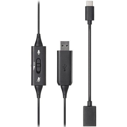 Audio-Technica ATH-101USB Auricular USB Mono con Micrófono Cancelador de Ruido y Control de Volumen