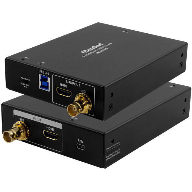 Marshall Electronics VAC-23SHUC Convertidor de 3G-SDI y HDMI a USB-C con soporte 4K y 1080p60