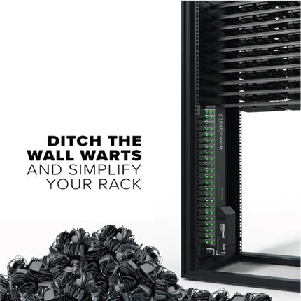 TV One ONErack Spider Fuente de Poder DC Rackmount Multi-Voltaje 1 RU 14 Dispositivos