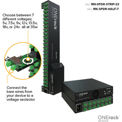TV One Módulo Selector de Voltaje para ONErack PSU 7 Voltajes 35W