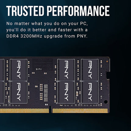 PNY 8GB DDR4 3200 MHz SO-DIMM Módulo de Memoria 260 Pines 1.2V