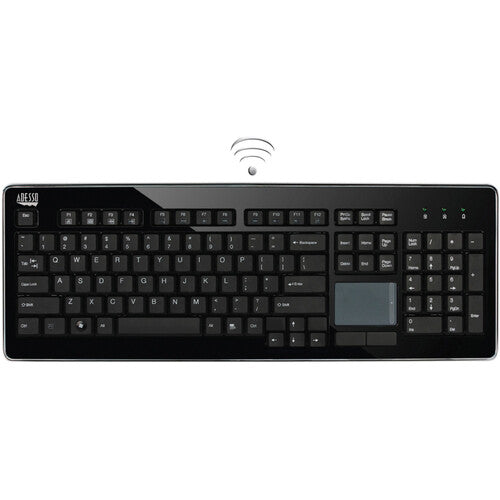 Adesso SlimTouch Teclado con Touchpad inalámbrico 2.4GHz alcance 30 pies
